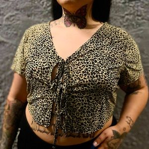 ❌SOLD❌Shein Cheetah print top